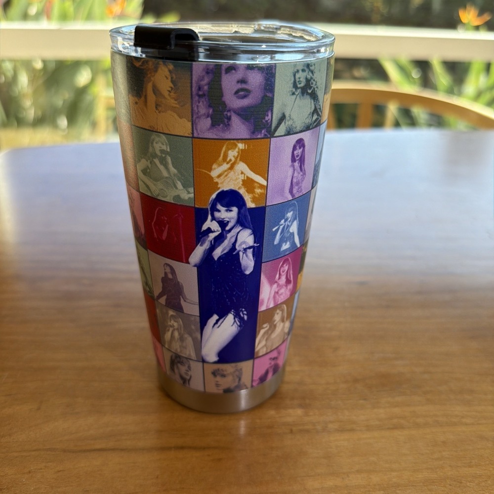 Taylor Swift Eras‎ Inspired 20oz Stainless Steel Skinny Tumbler Cup w/ Lid
